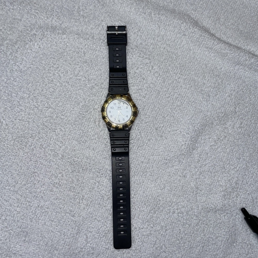 Vintage Calvin Hill  Watch Mens Gold Silver Two Tone #c3